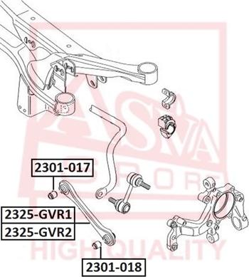 ASVA 2325-GVR1 - Neatkarīgās balstiekārtas svira, Riteņa piekare ps1.lv