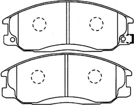 Japanparts PAH05MK - Bremžu uzliku kompl., Disku bremzes ps1.lv