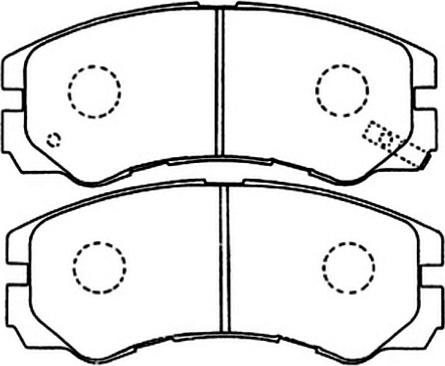 Brake Engineering PA1946 - Bremžu uzliku kompl., Disku bremzes ps1.lv