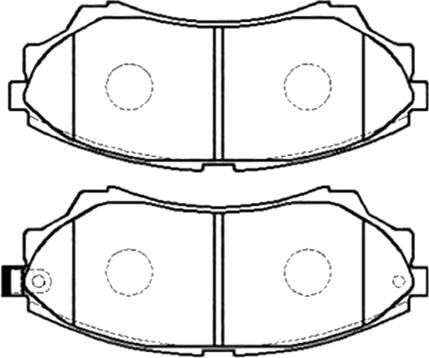 Unipart UGCGBP1907AF - Bremžu uzliku kompl., Disku bremzes ps1.lv