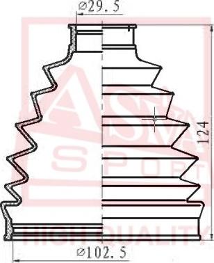 ASVA ASBT-504 - Putekļusargs, Piedziņas vārpsta ps1.lv