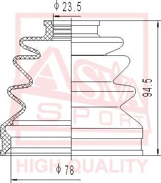 ASVA ASBT-2095 - Putekļusargs, Piedziņas vārpsta ps1.lv