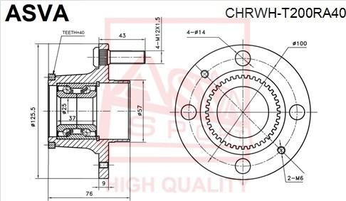 ASVA CHRWH-T200RA40 - Riteņa rumba ps1.lv