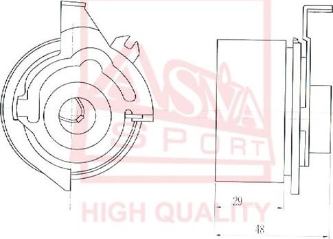 ASVA FDBP-019 - Spriegotājrullītis, Ķīļsiksna ps1.lv