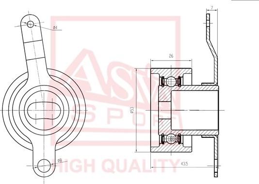 ASVA HNBP-005 - Spriegotājrullītis, Ķīļsiksna ps1.lv