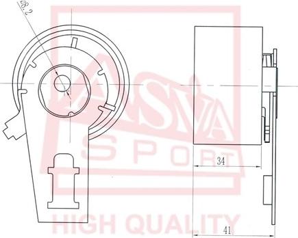 ASVA HYBP-017 - Spriegotājrullītis, Ķīļsiksna ps1.lv