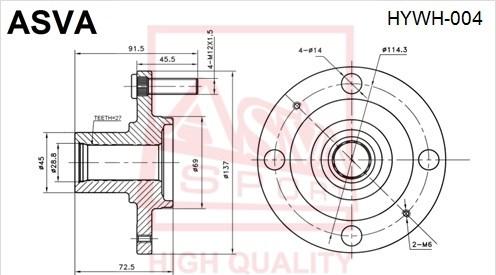 ASVA HYWH-004 - Riteņa rumba ps1.lv