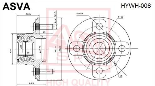 ASVA HYWH-006 - Riteņa rumba ps1.lv