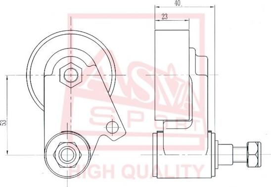 ASVA MTBP-015 - Spriegotājrullītis, Ķīļsiksna ps1.lv