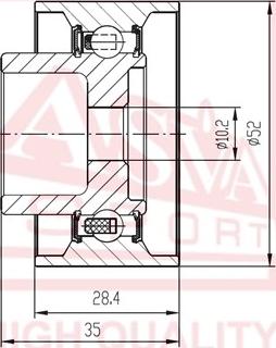 ASVA MZBP-012 - Spriegotājrullītis, Ķīļsiksna ps1.lv