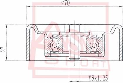 ASVA NSBP-031 - Spriegotājrullītis, Ķīļsiksna ps1.lv