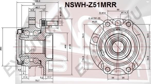 ASVA NSWH-Z51MRR - Riteņa rumba ps1.lv