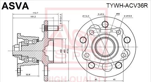 ASVA TYWH-ACV36R - Riteņa rumba ps1.lv