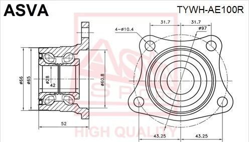 ASVA TYWH-AE100R - Riteņa rumba ps1.lv