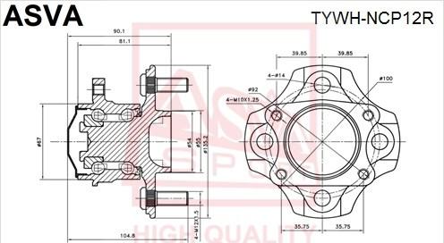 ASVA TYWH-NCP12R - Riteņa rumba ps1.lv