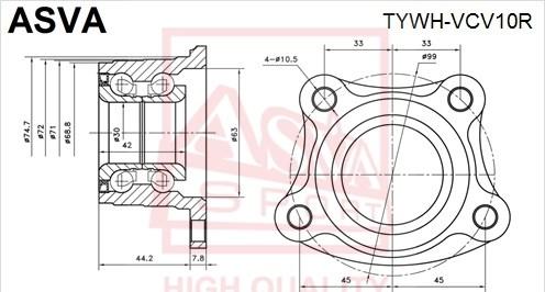 ASVA TYWH-VCV10R - Riteņa rumba ps1.lv