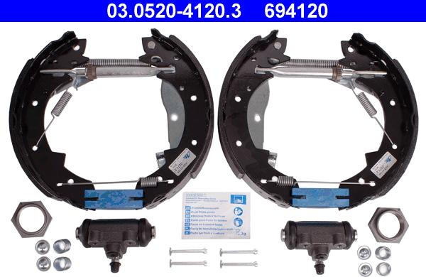 ATE 03.0520-4120.3 - Bremžu loku komplekts ps1.lv