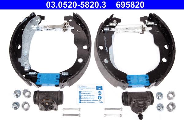 ATE 03.0520-5820.3 - Bremžu loku komplekts ps1.lv