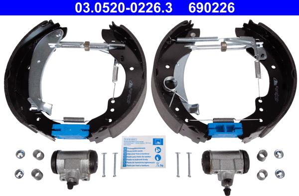 ATE 03.0520-0226.3 - Bremžu loku komplekts ps1.lv