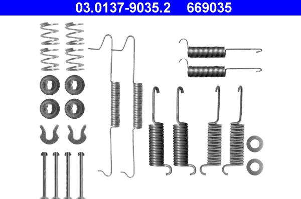 ATE 03.0137-9035.2 - Piederumu komplekts, Bremžu loki ps1.lv