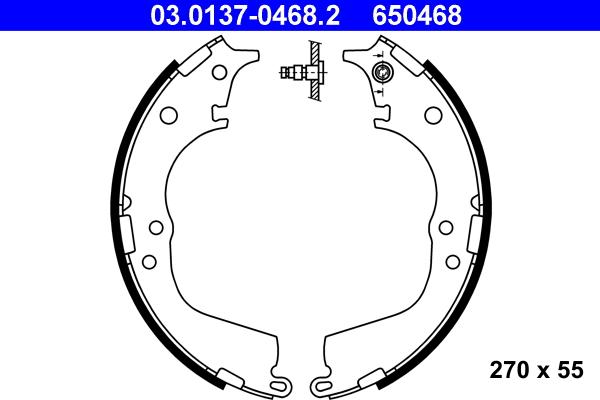 ATE 03.0137-0468.2 - Bremžu loku komplekts ps1.lv