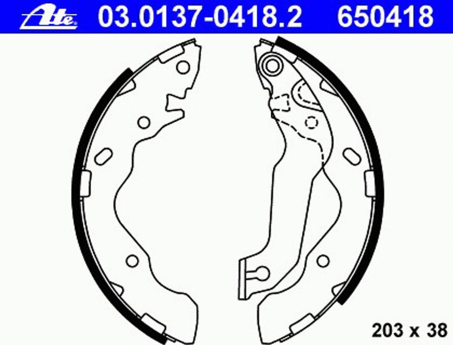 ATE 03.0137-0418.2 - Bremžu loku komplekts ps1.lv