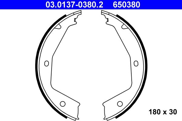 ATE 03.0137-0380.2 - Bremžu loku kompl., Stāvbremze ps1.lv