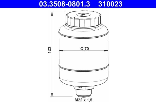 ATE 03.3508-0801.3 - Kompensācijas tvertne, Bremžu šķidrums ps1.lv