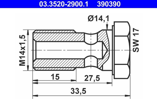 ATE 03.3520-2900.1 - Doba skrūve ps1.lv