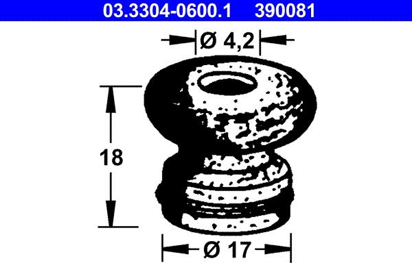 ATE 03-3304-0600-1 - Vāciņš, Bremžu šķidruma tvertne ps1.lv