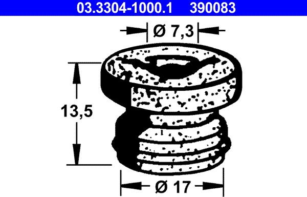 ATE 03.3304-1000.1 - Vāciņš, Bremžu šķidruma tvertne ps1.lv