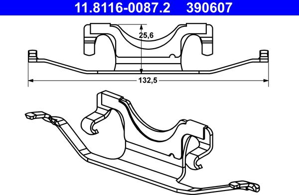 ATE 11.8116-0087.2 - Atspere, Bremžu suports ps1.lv