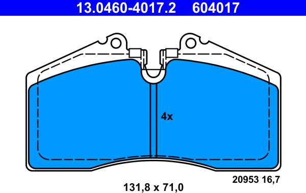 ATE 13.0460-4017.2 - Bremžu uzliku kompl., Disku bremzes ps1.lv