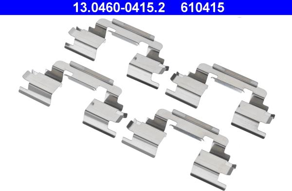 ATE 13.0460-0415.2 - Piederumu komplekts, Disku bremžu uzlikas ps1.lv