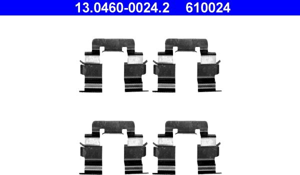 ATE 13.0460-0024.2 - Piederumu komplekts, Disku bremžu uzlikas ps1.lv