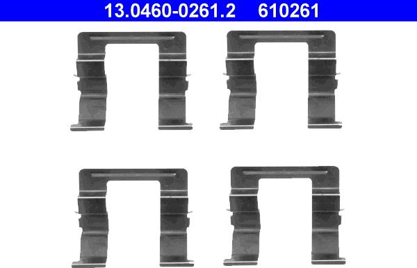 ATE 13.0460-0261.2 - Piederumu komplekts, Disku bremžu uzlikas ps1.lv