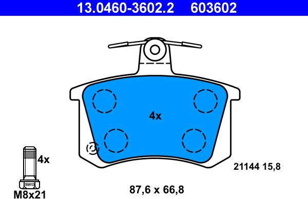 ATE 13.0460-3602.2 - Bremžu uzliku kompl., Disku bremzes ps1.lv