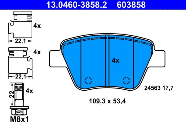 ATE 13.0460-3858.2 - Bremžu uzliku kompl., Disku bremzes ps1.lv