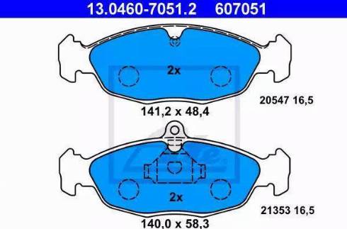 Alpha Brakes HKP-PL-005 - Bremžu uzliku kompl., Disku bremzes ps1.lv