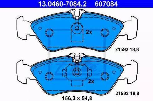 Alpha Brakes HKT-VW-005 - Bremžu uzliku kompl., Disku bremzes ps1.lv