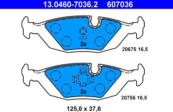 ATE 13.0460-7036.2 - Bremžu uzliku kompl., Disku bremzes ps1.lv