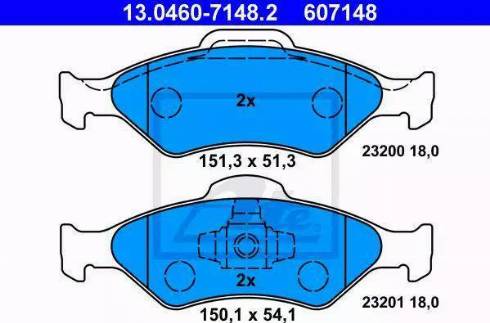 Alpha Brakes HKP-FR-037 - Bremžu uzliku kompl., Disku bremzes ps1.lv