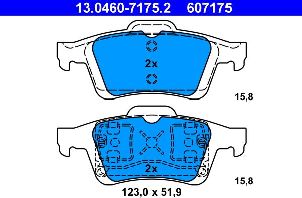 ATE 13.0460-7175.2 - Bremžu uzliku kompl., Disku bremzes ps1.lv