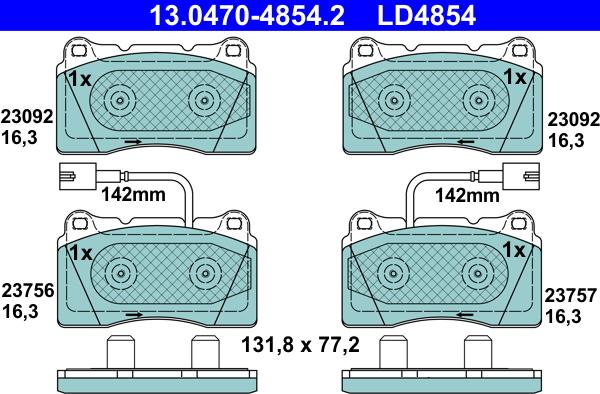 ATE 13.0470-4854.2 - Bremžu uzliku kompl., Disku bremzes ps1.lv