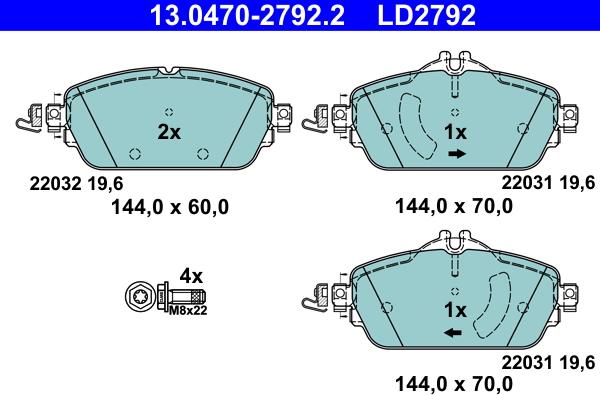 ATE 13.0470-2792.2 - Bremžu uzliku kompl., Disku bremzes ps1.lv