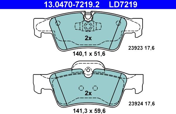 ATE 13.0470-7219.2 - Bremžu uzliku kompl., Disku bremzes ps1.lv