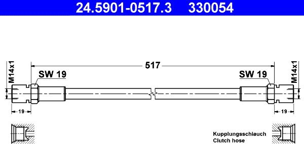 ATE 24-5901-0517-3 - Sajūga šļūtene ps1.lv