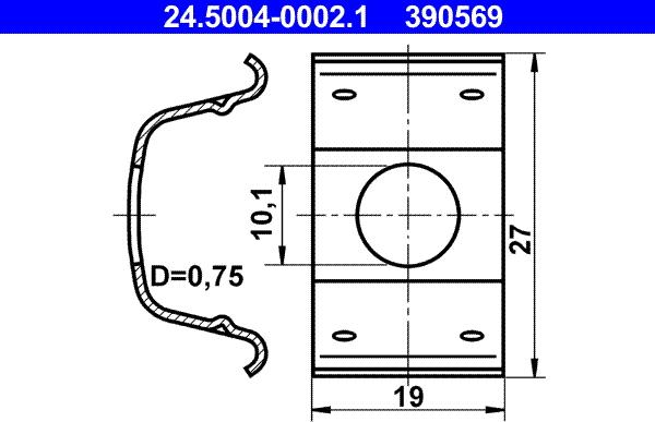 ATE 24.5004-0002.1 - Kronšteins, Bremžu šļauka ps1.lv