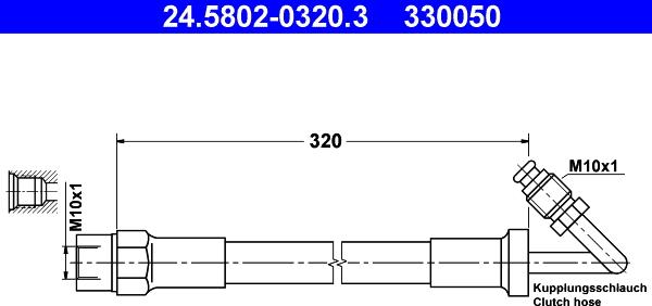 ATE 24-5802-0320-3 - Sajūga šļūtene ps1.lv