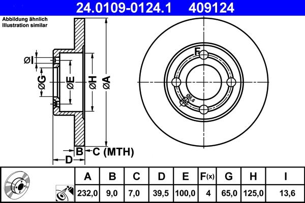 ATE 24.0109-0124.1 - Bremžu diski ps1.lv